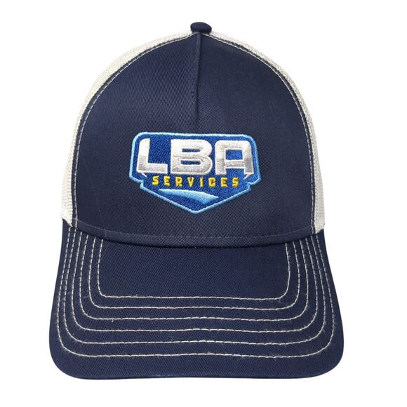 LBA Services Snapback Trucker Hat Blue One Size Adjustable Embroidered Otto - Picture 1 of 10